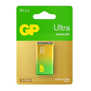Pila 9V Ultra Alcalina GP 1 Unidad