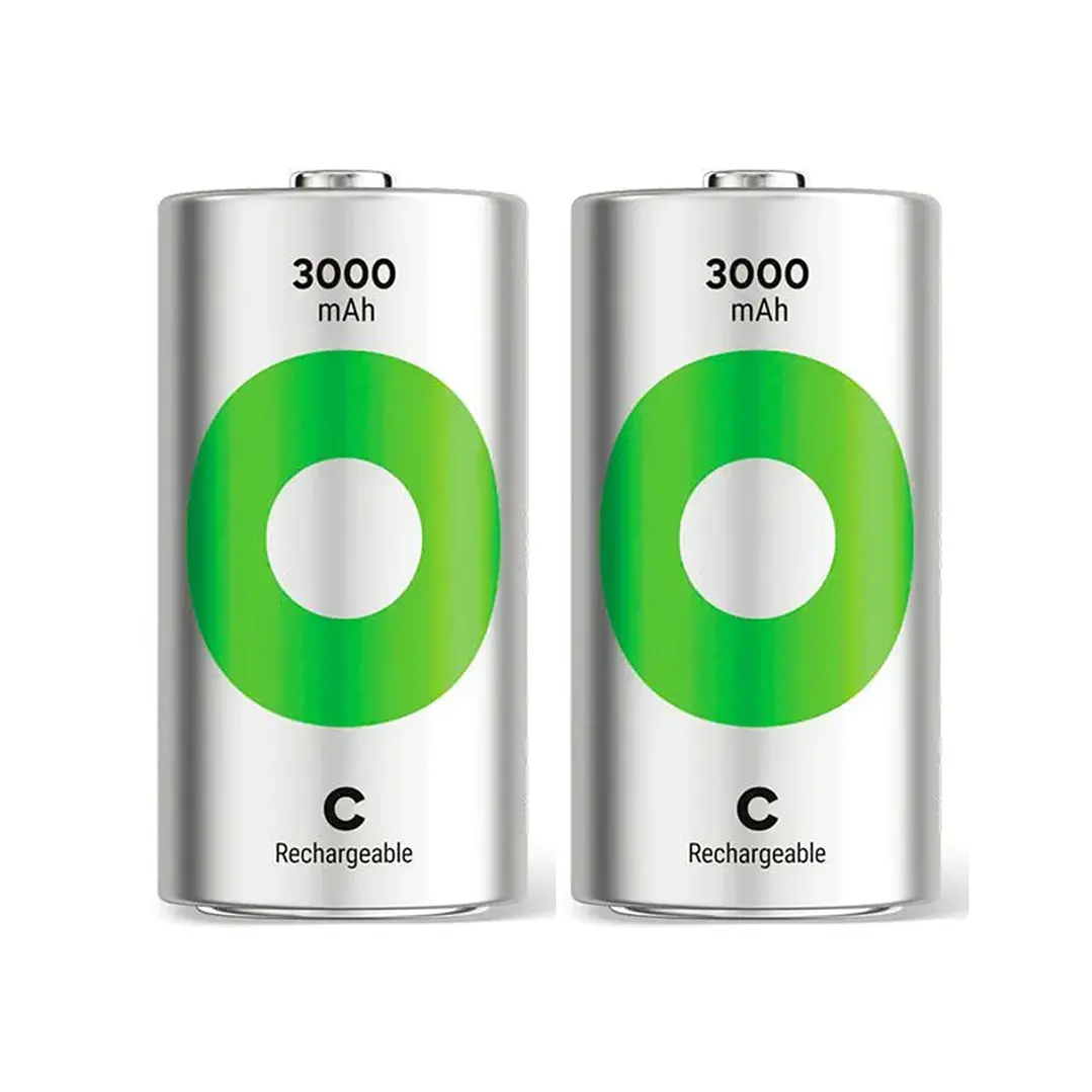 Pila C Recargable GP 2 Unidades NiMH 3000 mAh 1