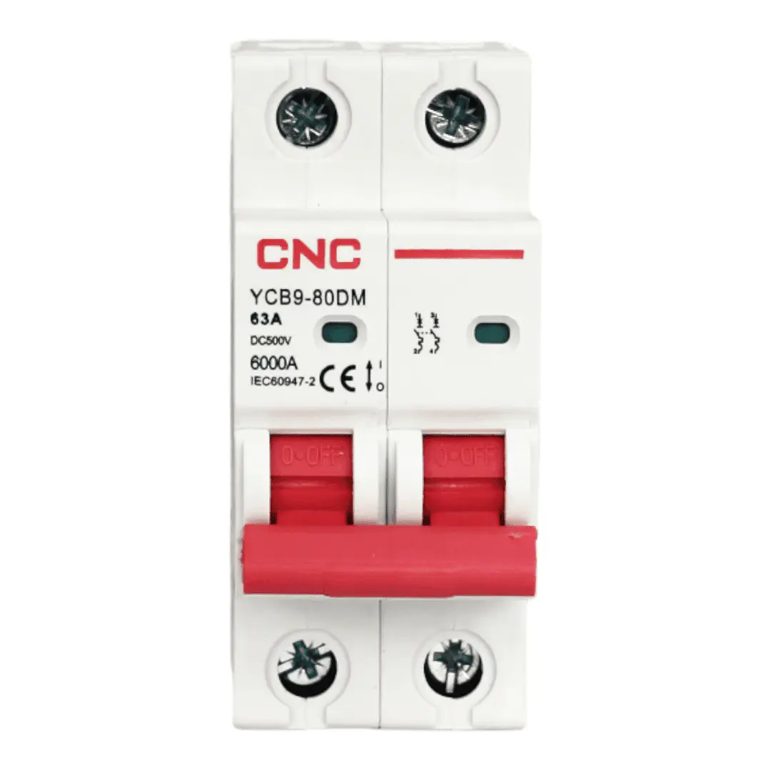 Interruptor Automático 2x63A DC 6kA CNC 1