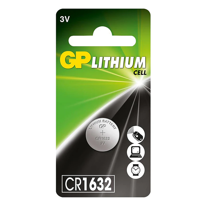 Pila Botón de Litio GP CR1632 3V 1 Unidad 1