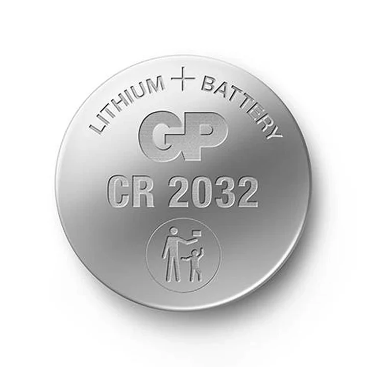Pila Botón de Litio GP CR2032 3V 1 Unidad 2