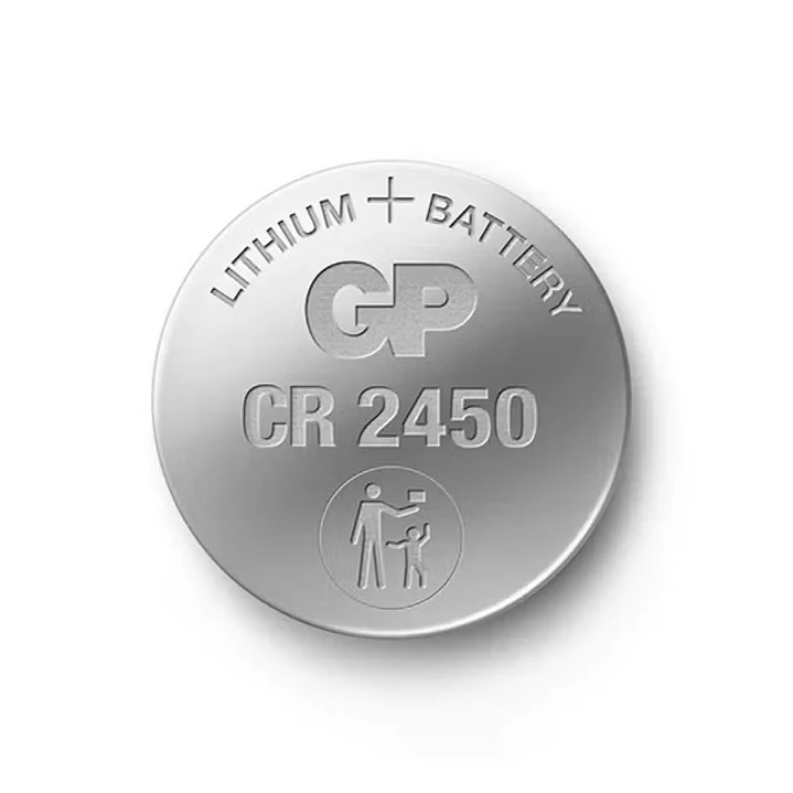 Pila Botón de Litio GP CR2450 3V 1 Unidad 2