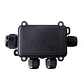 Caja Estanca de Conexión 1x3 Negra IP68 - Miniatura 1