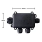 Caja Estanca de Conexión 1x3 Negra IP68 - Miniatura 3