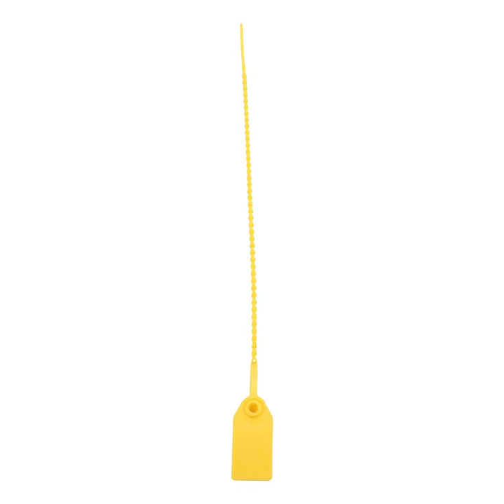 Sello Seguridad Plástico Amarillo 25cm Bolsa 100 Unidades 2