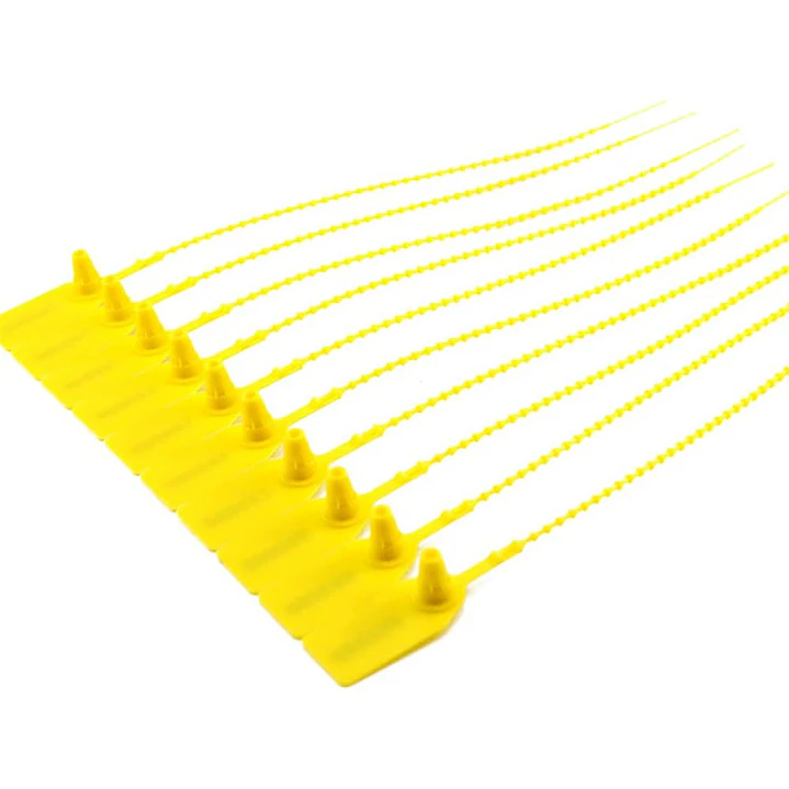 Sello Seguridad Plástico Amarillo 25cm Bolsa 100 Unidades 3