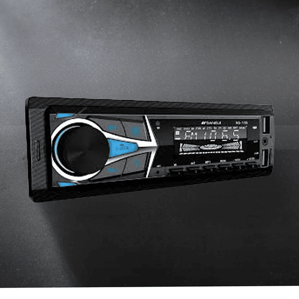 Radio Sansui 1DIN Bluetooth/USB 2.0 50W AM/FM 12V – Diseño Compacto. 2
