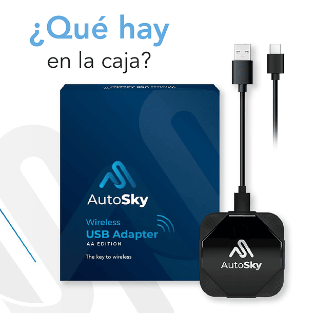Adaptador Inalámbrico AutoSky Android Auto – USB Plug & Play (SKU: AAA-1) 2