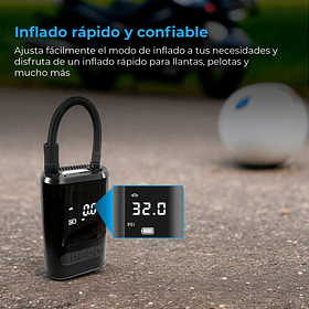 Compresor de Aire AutoSky con Linterna LED y Power Bank Integrado