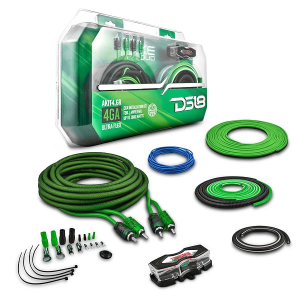 Kit de Instalación para Amplificador DS18 4-GA – Hasta 1680W RMS 1