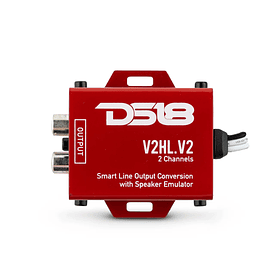 Convertidor Hi/Lo DS18 de 2 Canales con Emulador de Altavoz y Salida Remota