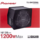 Subwoofer Activo Pioneer TS-BW250MA 10” – Potencia Compacta y Graves Profundos 3