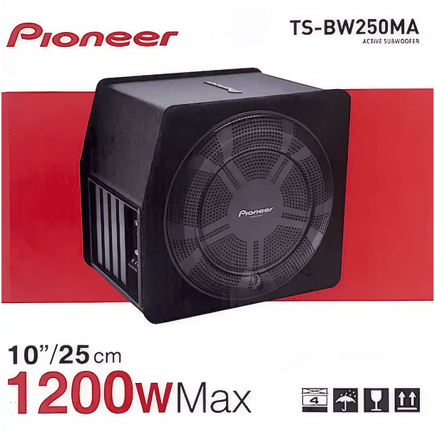 Subwoofer Activo Pioneer TS-BW250MA 10” – Potencia Compacta y Graves Profundos 3