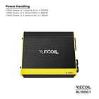 Amplificador Monoblock RL1000.1 L-3 Series 1000W RMS – Potencia Extrema para Bajos Profesionales 1