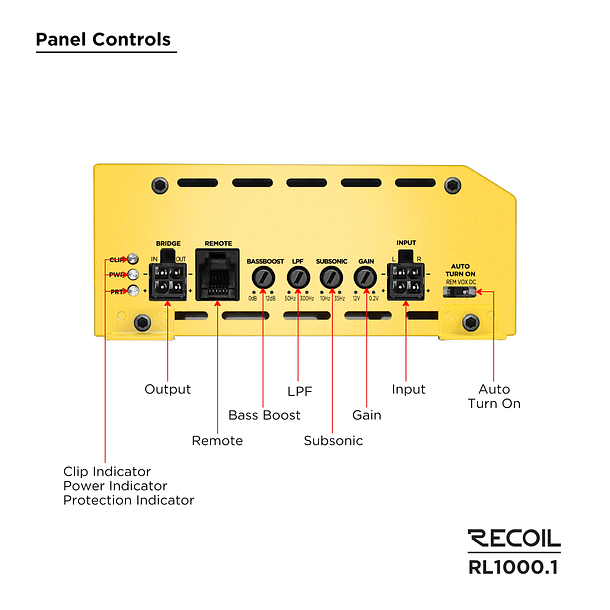 Amplificador Monoblock RL1000.1 L-3 Series 1000W RMS – Potencia Extrema para Bajos Profesionales 5