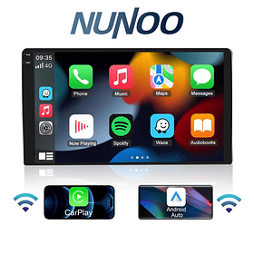 Radio Nunoo 9” TQA34 Android 14 (2GB + 64GB) – CarPlay & Android Auto Inalámbrico