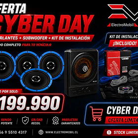 Combo Recoil Audio 4 Parlantes RCX65 6.5” + Subwoofer Amplificado Plano RLS10 10” | 150W RMS Bajo Asiento