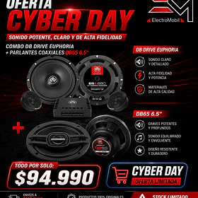 Componentes Euphoria DB Drive + Parlantes Coaxiales DB65 6.5″