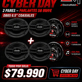 PROMO 2 PARES – Parlantes DB Drive DB65 6.5” Coaxiales