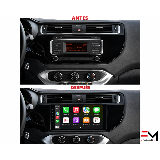 Adaptador de Radio 9” Kia Rio 2015-2017 | Bisel para Radio Android 3