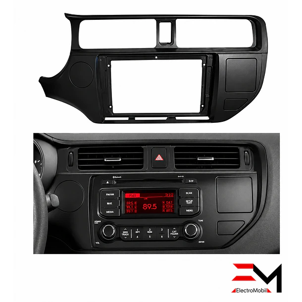 Adaptador de Radio 9” Kia Rio 3 / Rio 4 / Rio 5 2011-2015 | Bisel  3
