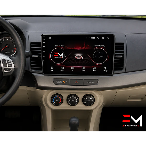 Adaptador de Radio 10.1” Mitsubishi Lancer 2008+ | Bisel  2