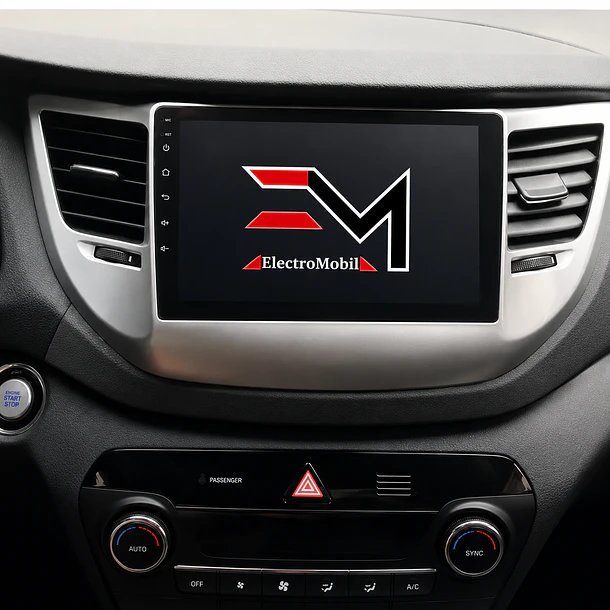 Adaptador de Radio 9” Hyundai Tucson 2015-2018 | Bisel Color Gris 2