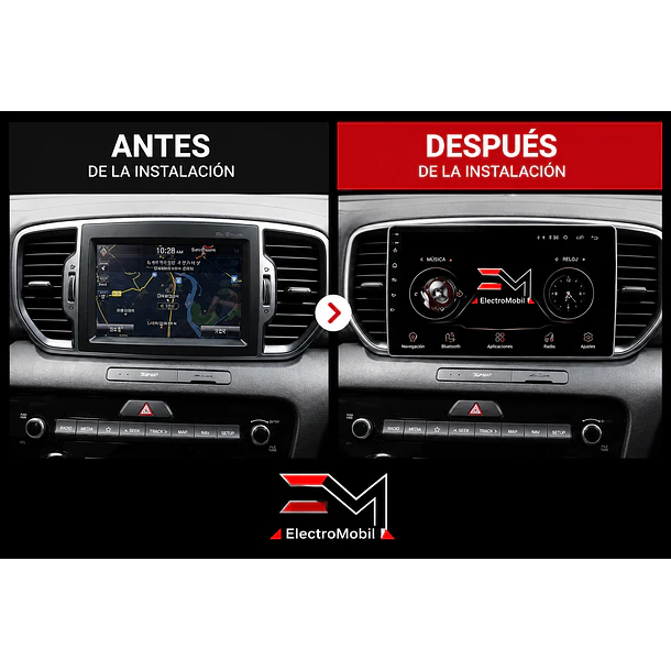 Adaptador de Radio 9” Kia Sportage 2016-2018 | Bisel GRIS  3