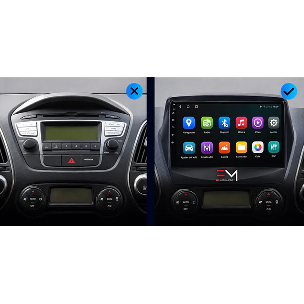 Adaptador de Radio 9” Hyundai Tucson 2010-2015 | Bisel  4