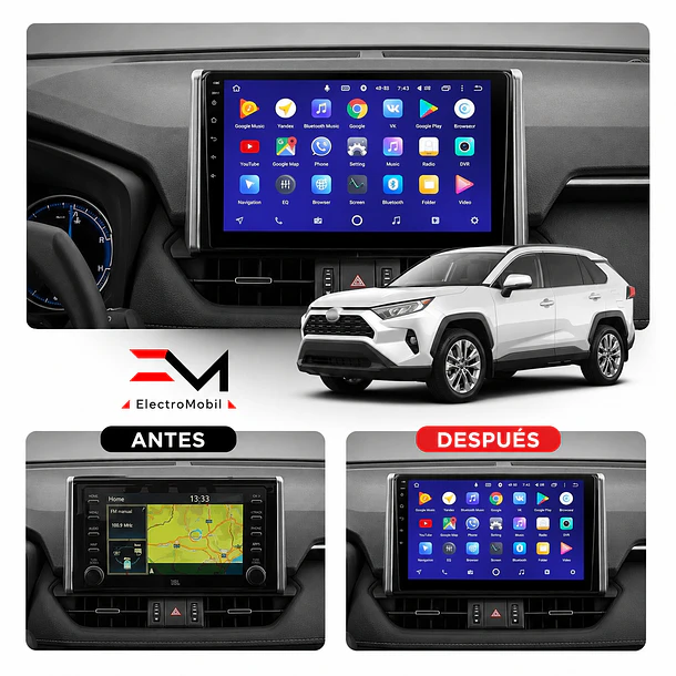 Adaptador de Radio 10.1” Toyota RAV4 2020+ | Bisel  2