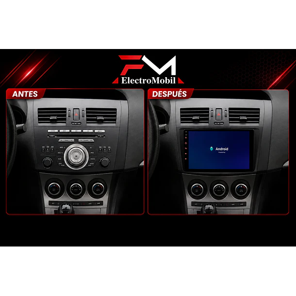 Adaptador de Radio 9” Mazda 3 2010-2013 | Bisel 2
