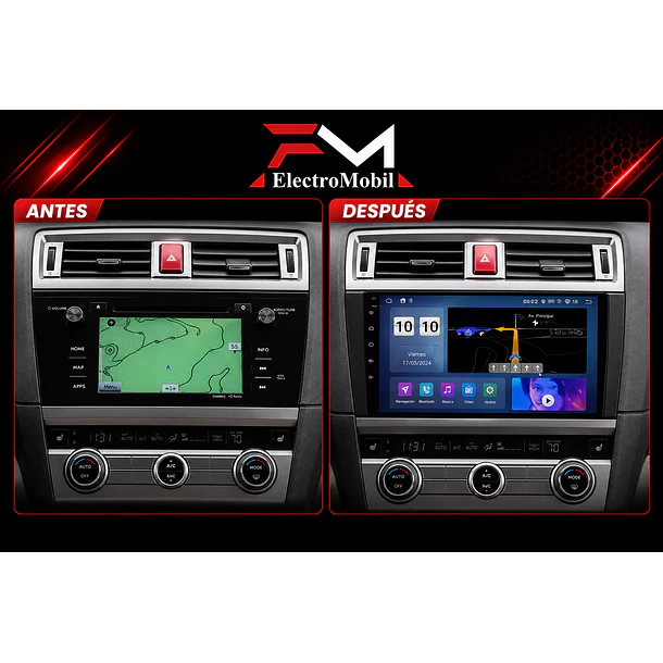 Adaptador de Radio 9” Subaru Outback / Legacy 2015+ | Bisel 2