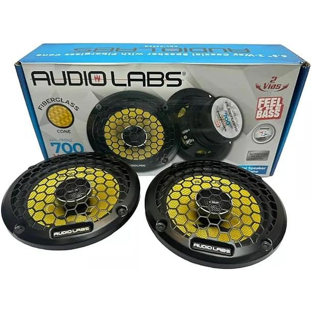 Parlantes Audio Labs ADL-F65SQ 6.5” Coaxiales 2 Vías 2