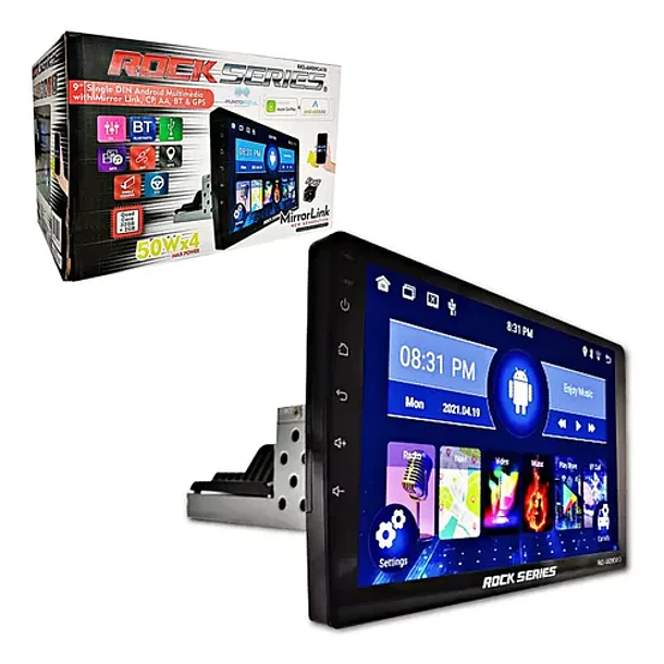 Radio Android 9” 1 DIN RKS-AND9CA1D | CarPlay & Android Auto Inalámbrico | Android 12 2
