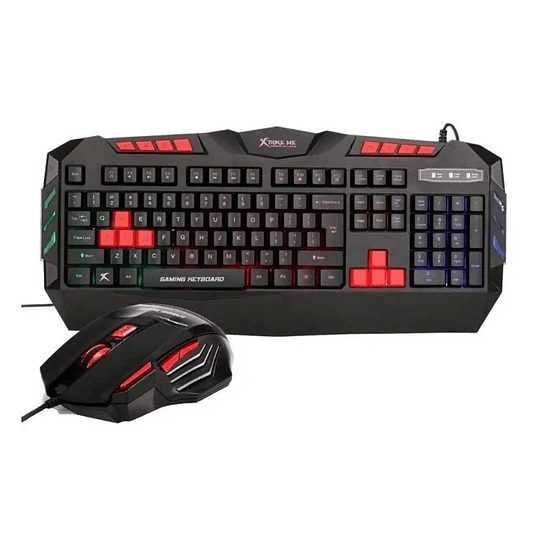 Kit Gamer Xtrike-me MK803 Kit Mouse + Teclado Multicolor