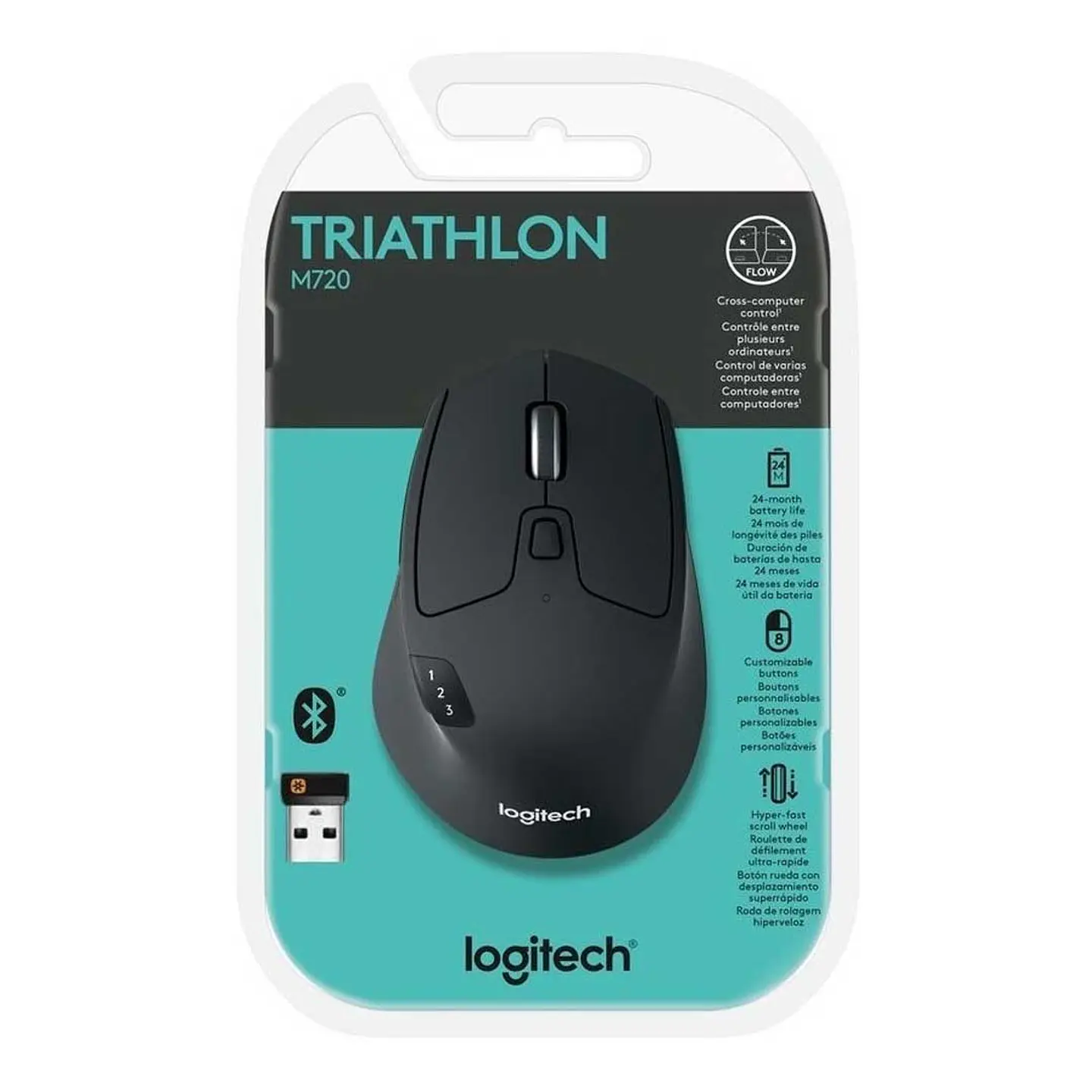 Mouse Inalámbrico Logitech M720 Triathlon 5