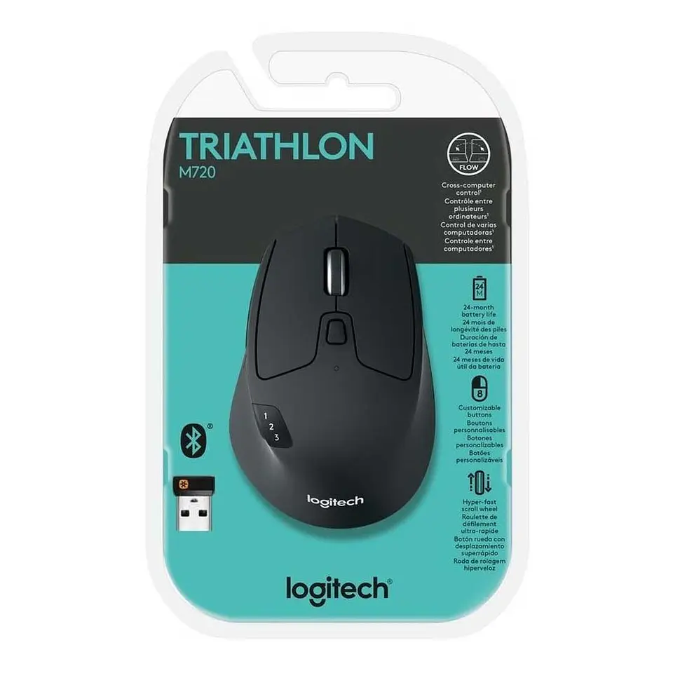 Mouse Inalámbrico Logitech M720 Triathlon 5