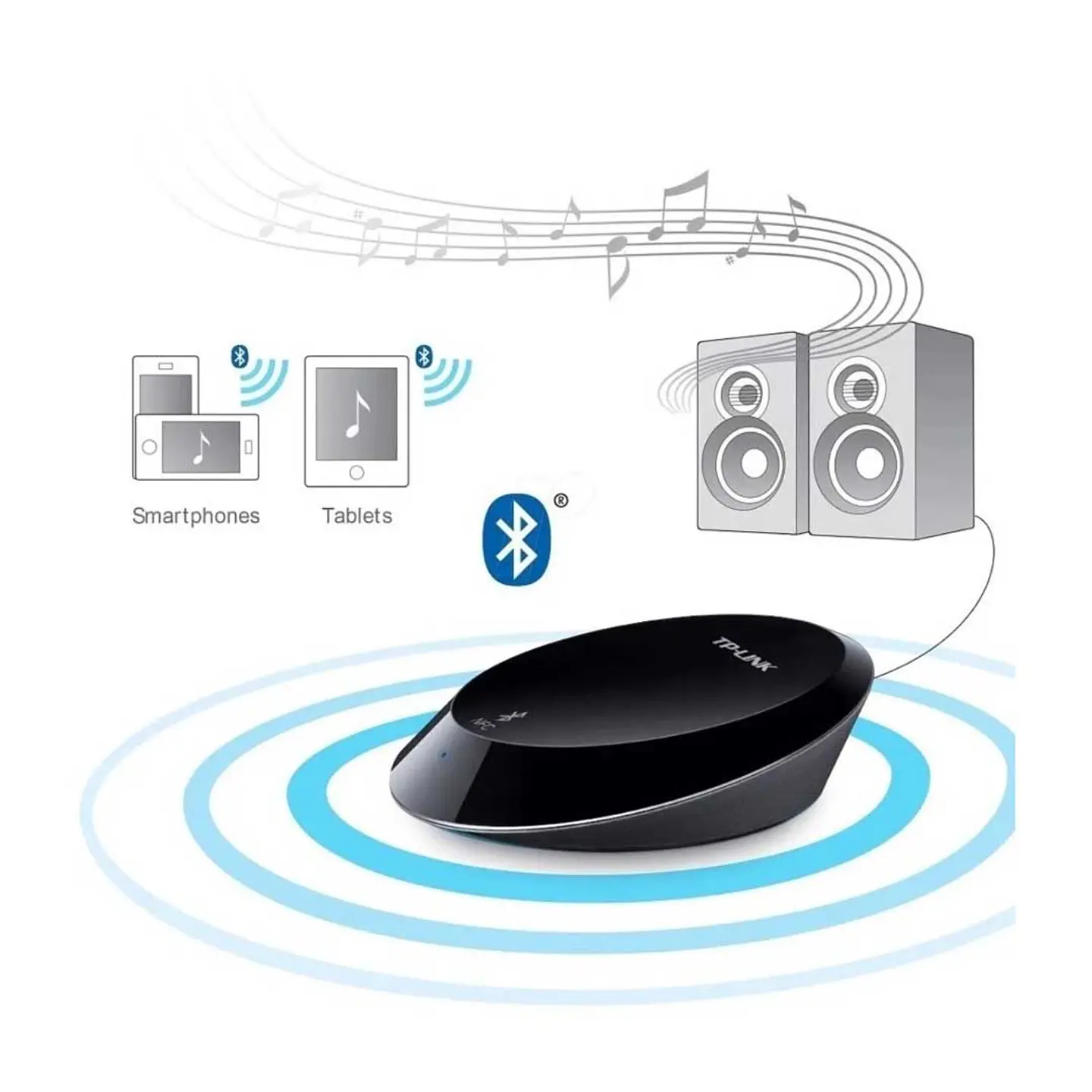 Receptor Audio Bluetooth Y Nfc Tp-link Ha100 6