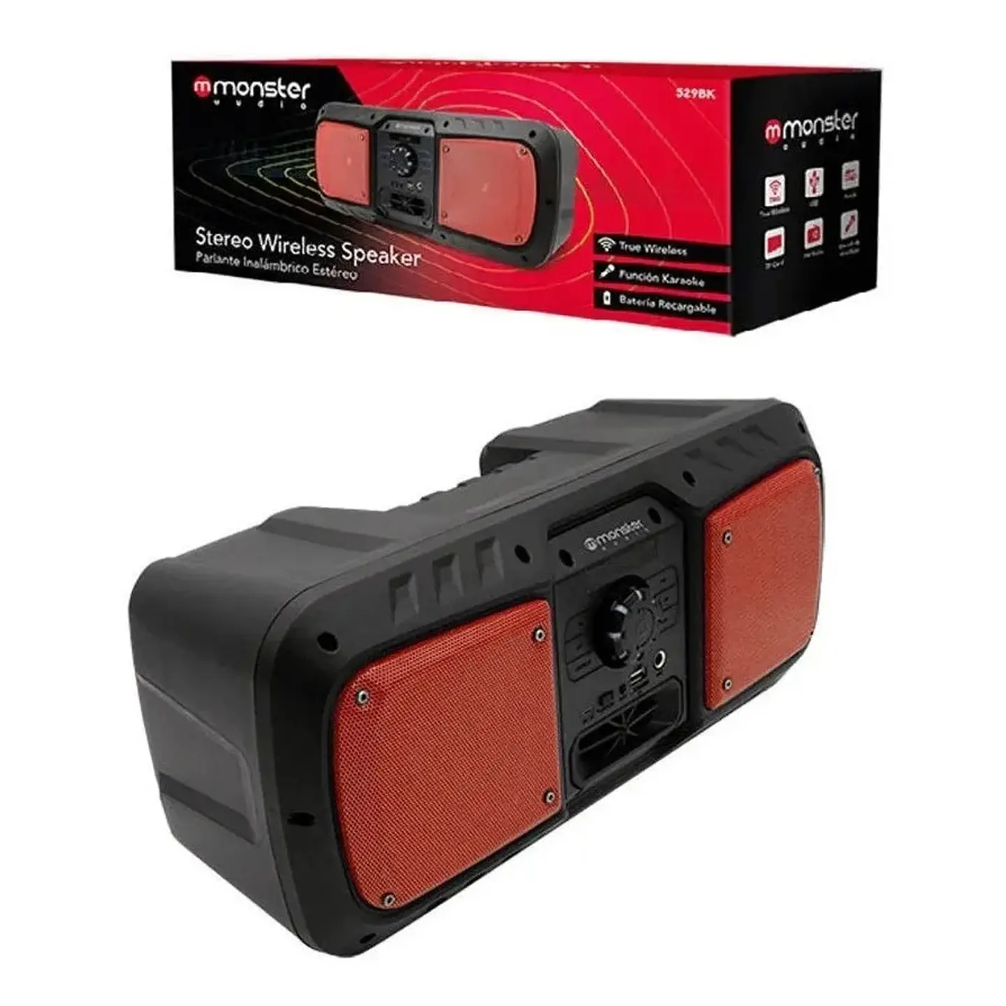 Parlante Bluetooth 529BK Monster True Wireless 2