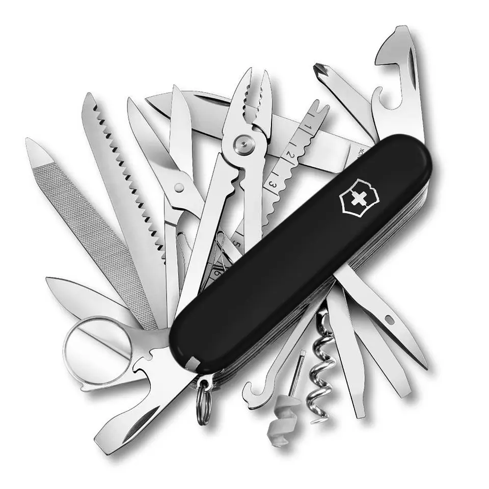 Navaja Victorinox Swiss Champ Negro - ElectroMundo  1