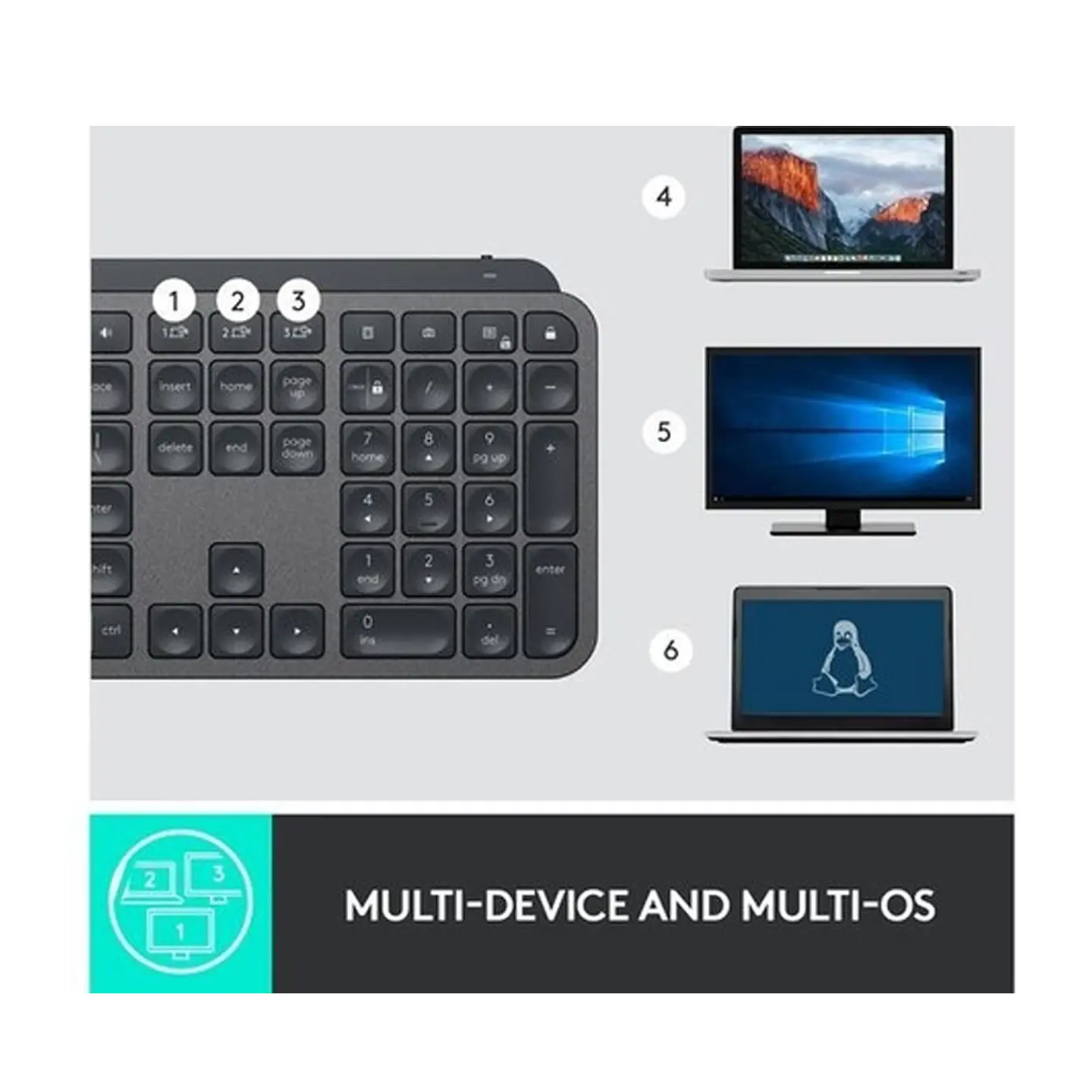 Teclado Inalámbrico Logitech Mx Keys - Español 5