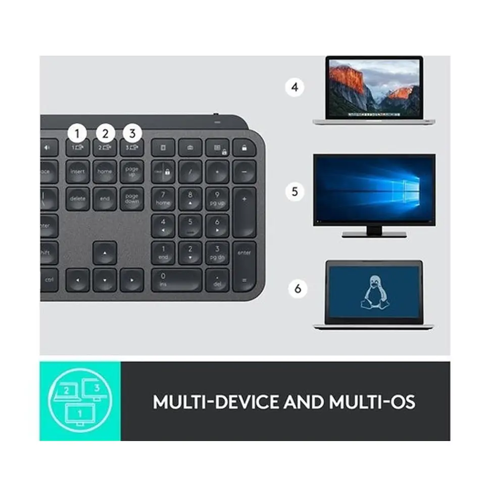 Teclado Inalámbrico Logitech Mx Keys - Español 5