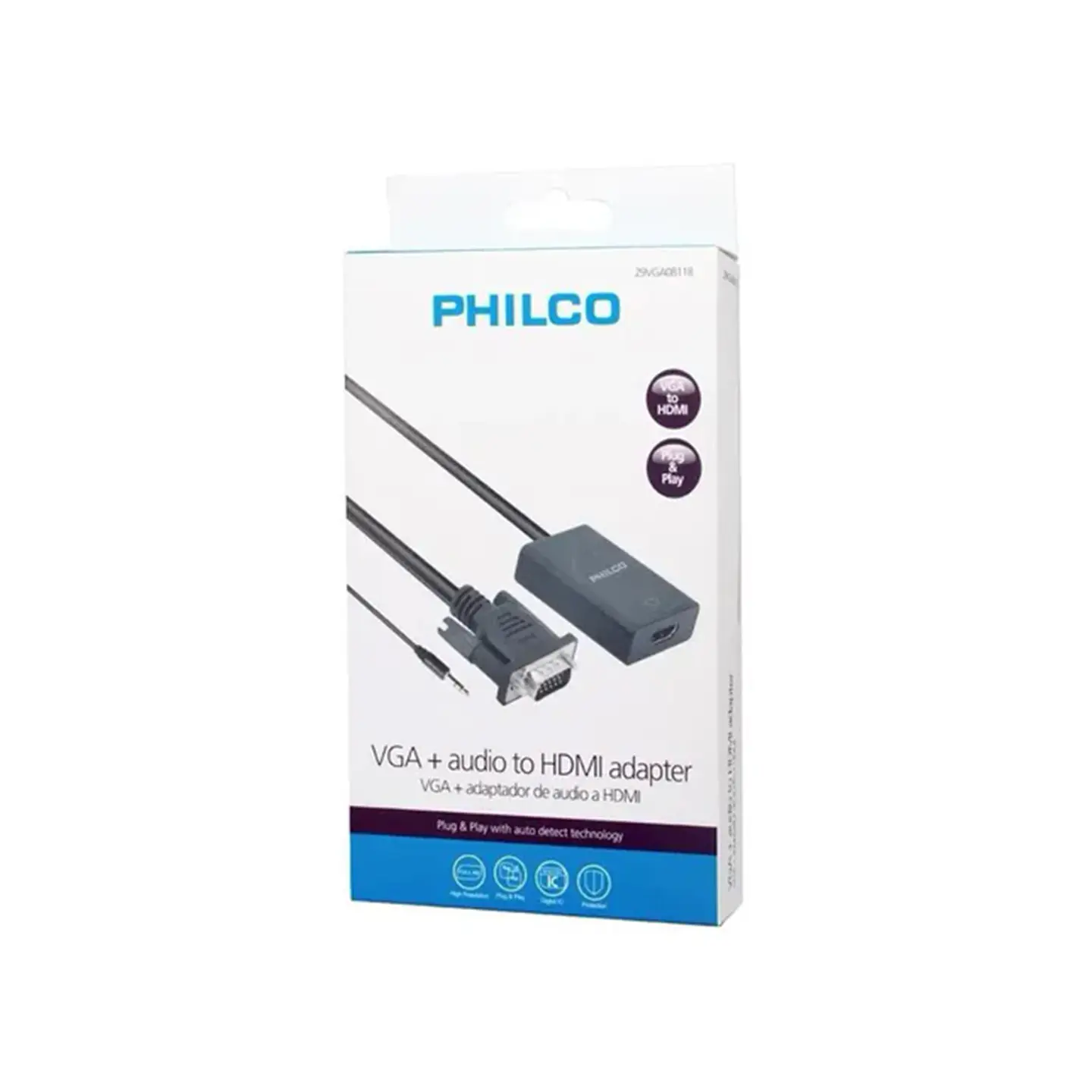 Conversor Hdmi A Vga Philco With Audio 2