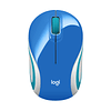 Mouse Inalámbrico Portátil Logitech M187 Azúl