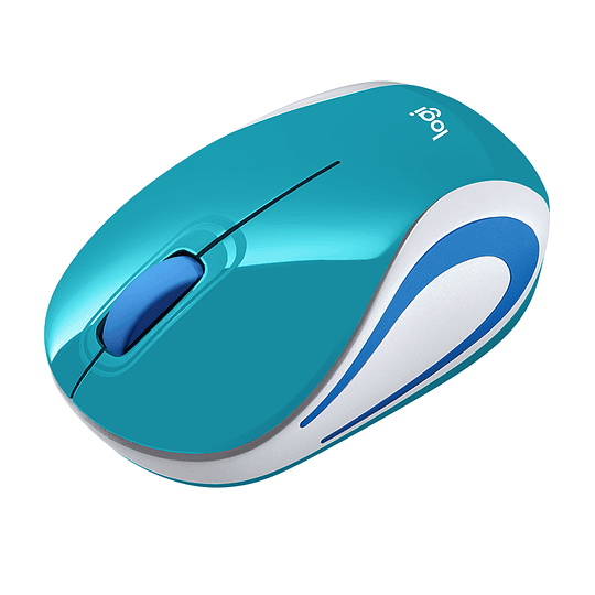 Mouse Inalámbrico Portátil Logitech M187 Celeste