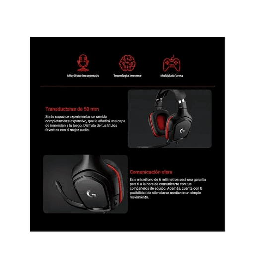 Audifonos Gamer Logitech G332 - Electromundo