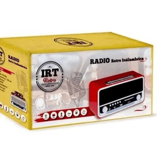 Radio Irt Retro 06 Inálambrico Bt,fm,am,usb - Electromundo.
