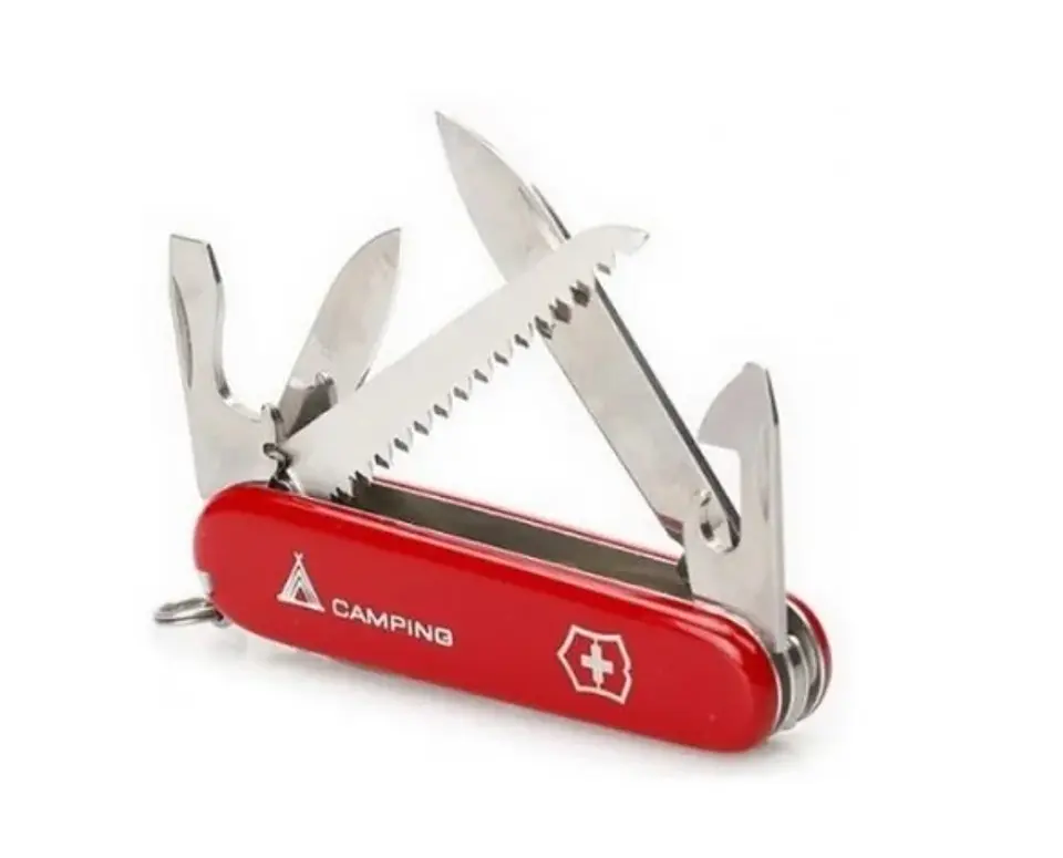 Navaja Victorinox Camper Roja Logo Camping 2