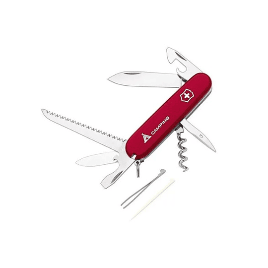 Navaja Victorinox Camper Roja Logo Camping