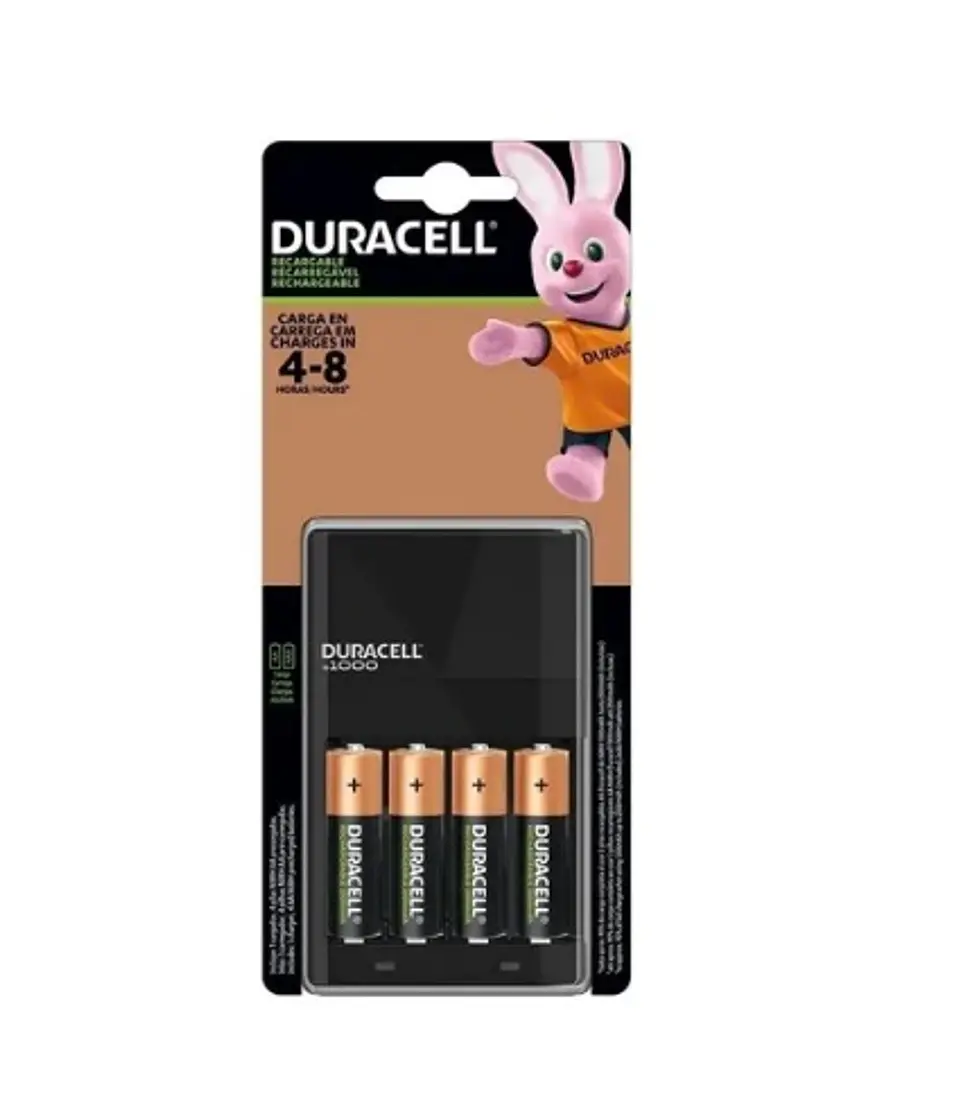 Cargador Duracell Con 4 Pilas Recargables - Electromundo 1